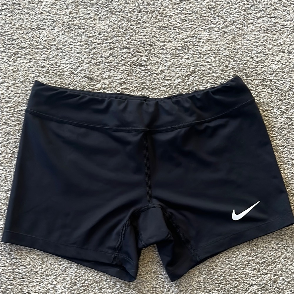 Nike Black Athletic Shorts with Moisture-Wicking Fabric